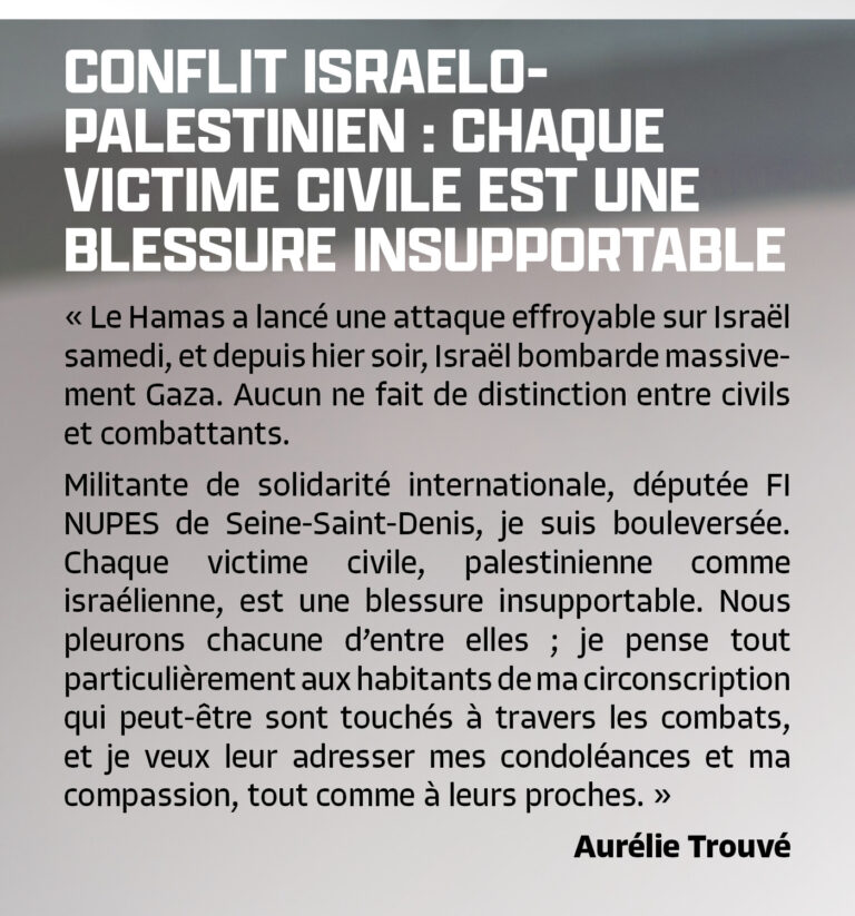 Chaque victime civile est une blessure insupportable