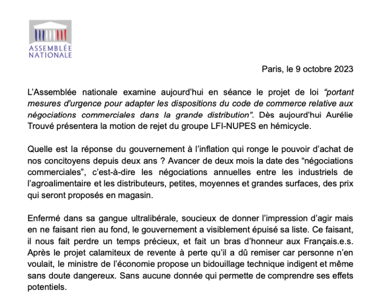 Inflation : réponse indigente du gouvernement aux difficultés des Français·e·s